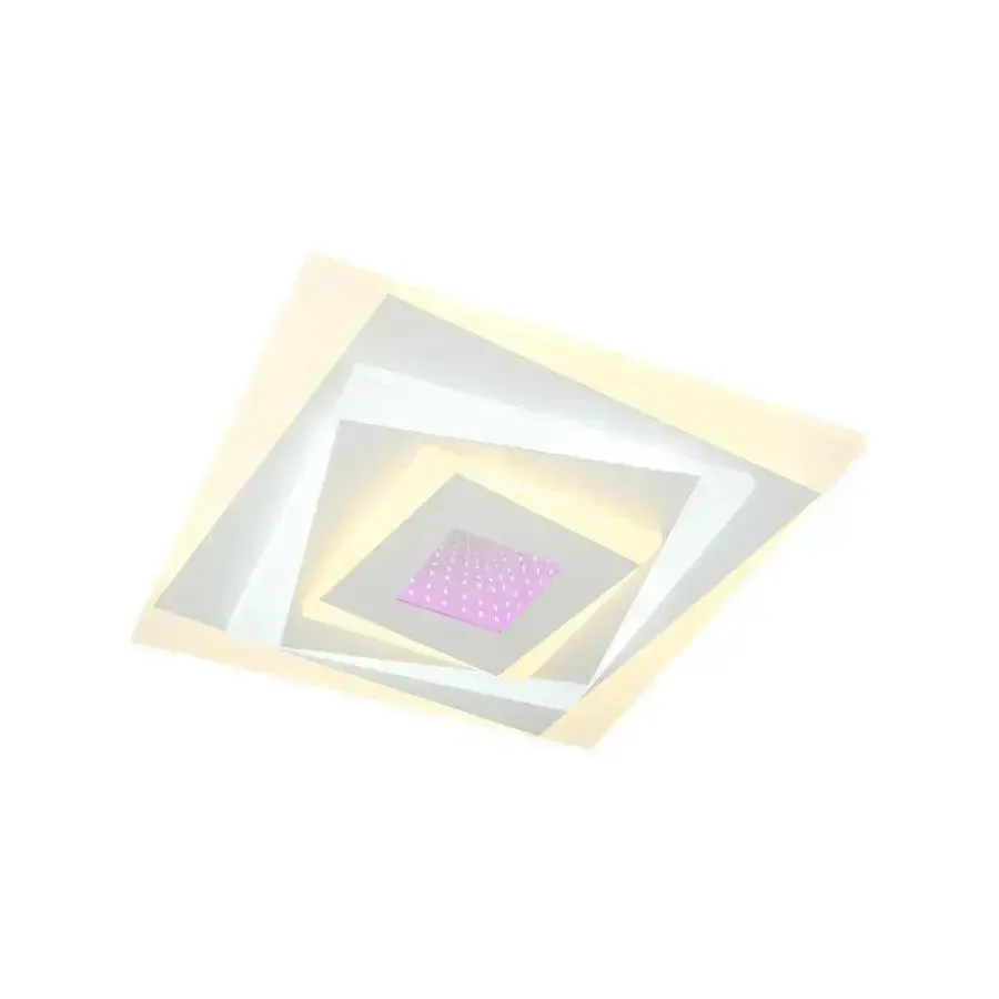Alessandro Design Nivara RGB 3D lustra LED alba 40W