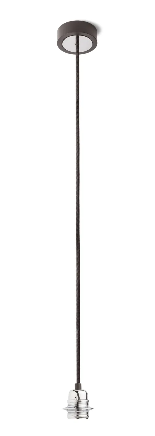 Rendl Light Studio Hex pendul negru E27 cu cablu textil