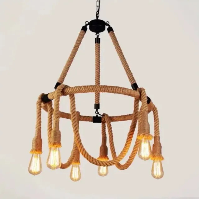 Alessandro Design Rustic lustra suspendata sfoara 6xE27 circulara