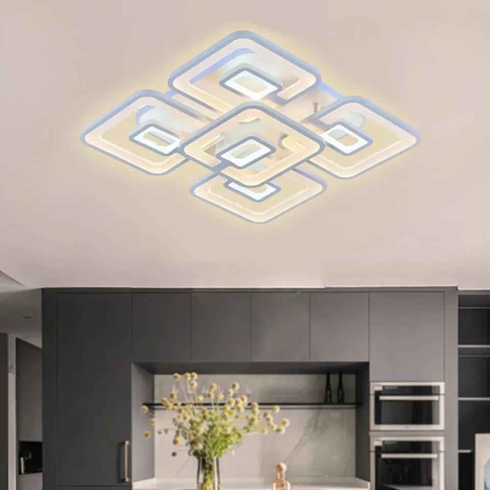Alessandro Design FELIX lustra LED alba 119W 5 patrate