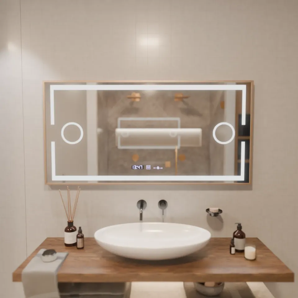 Alessandro Design MotionGlow Isabell oglinda LED 120x80 rose gold