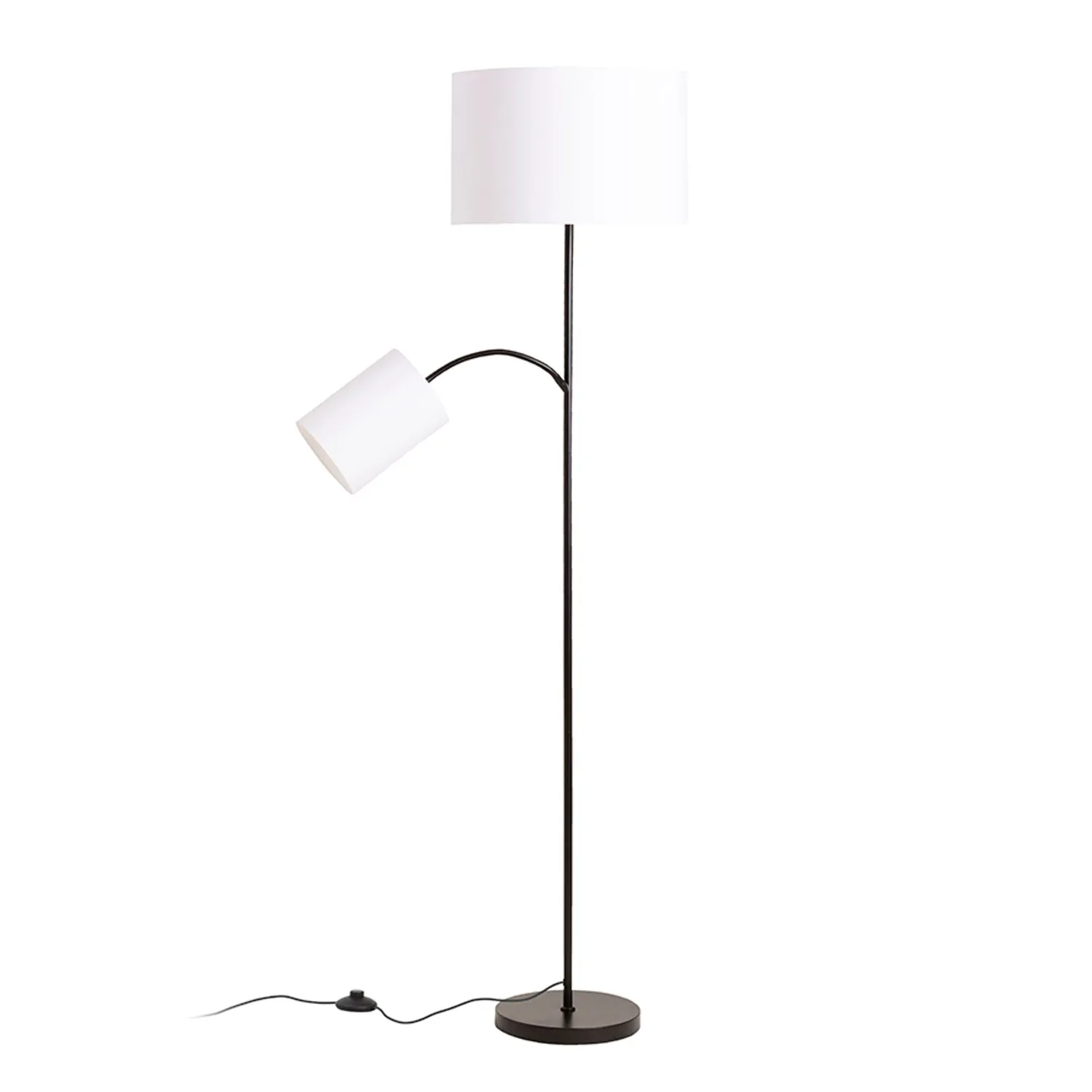 Rendl Pampa stativ lampadar negru E27 cu brat citit