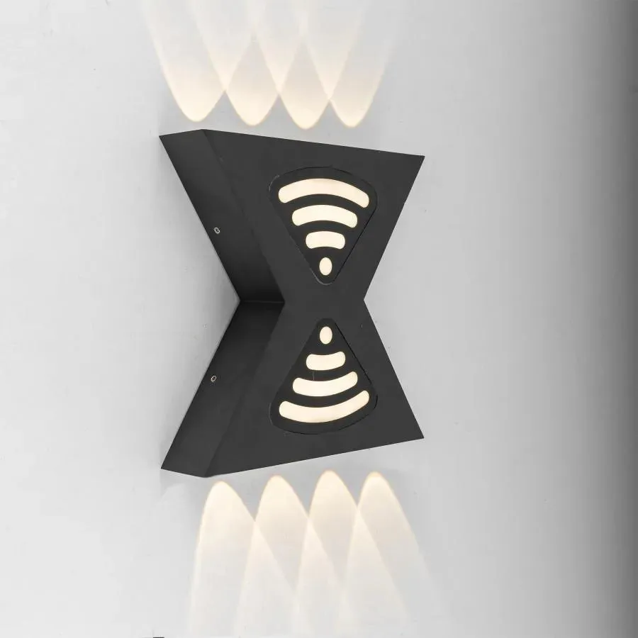 Alessandro Design Retelis aplica exterior LED 12W neagra metal