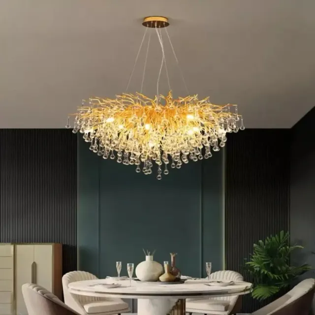 Alessandro Design Muhammad candelabru cristal auriu 80 cm 10xG9