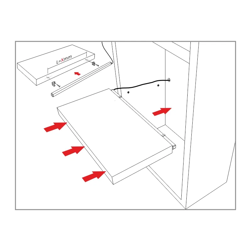 Furnika profil LED aluminiu 15x15 suprafață