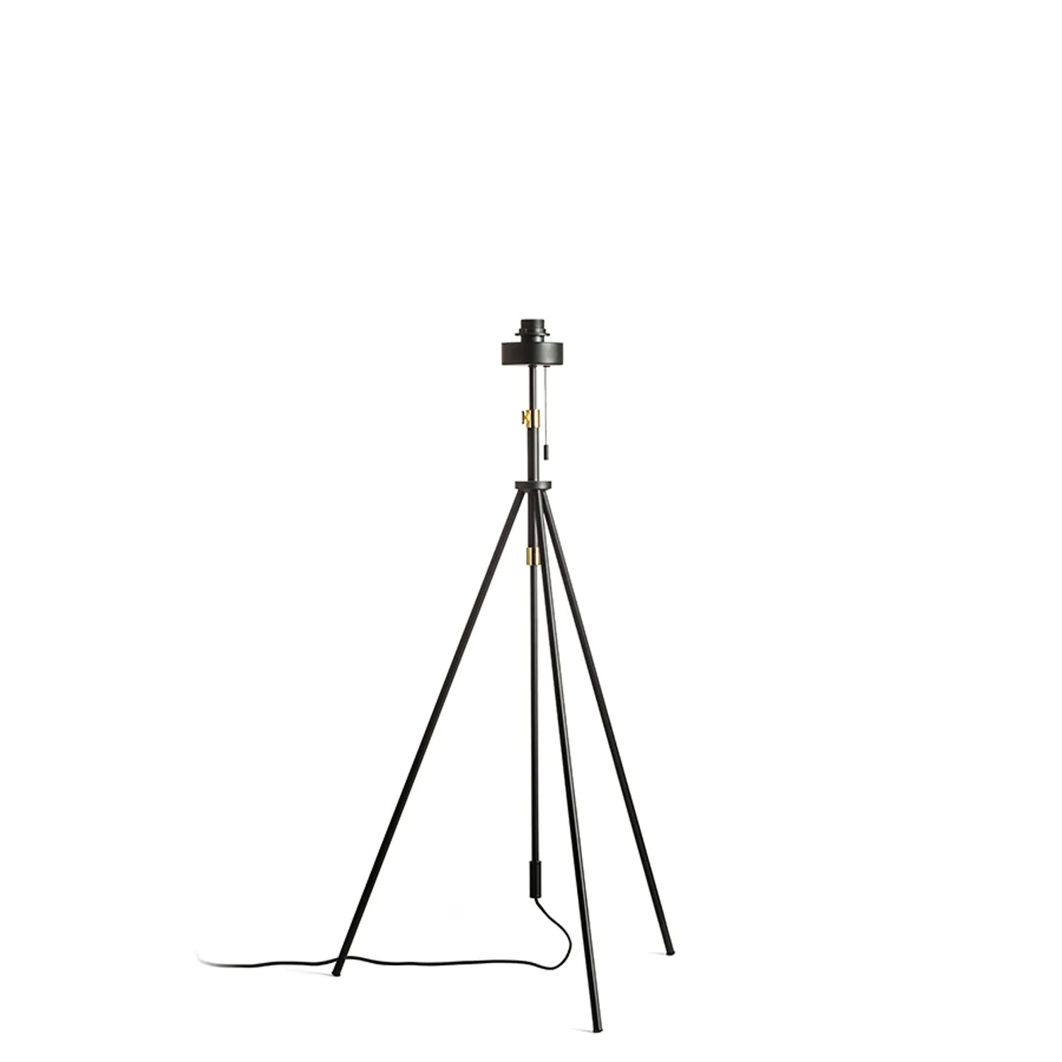 Rendl Light Studio Luton baza lampadar negru alama E27