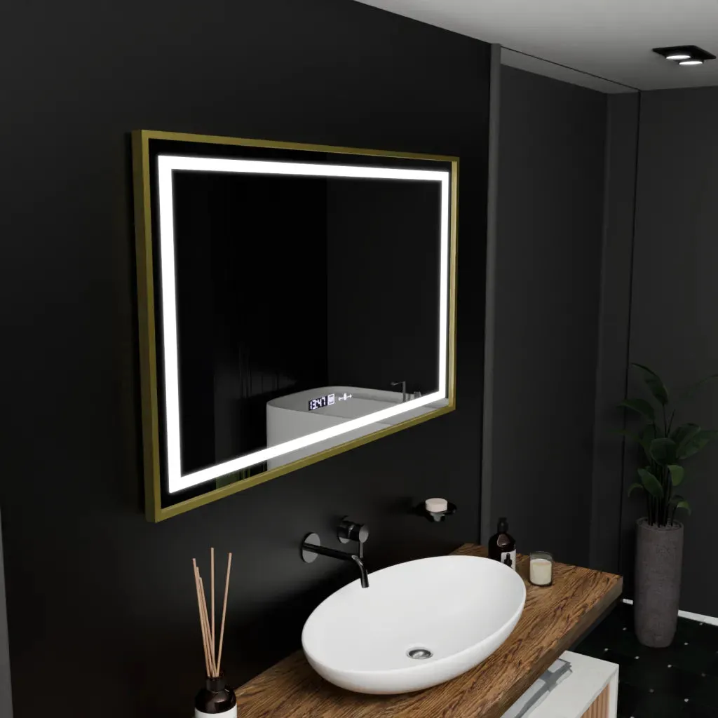 Alessandro Design Marcello oglinda LED 100x80cm aurie