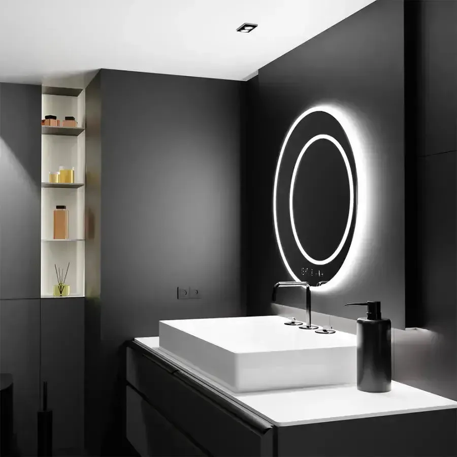 Alessandro July Touch Marcello oglinda LED rotunda 60cm