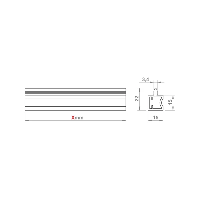 Furnika AP profil LED aluminiu pentru banda