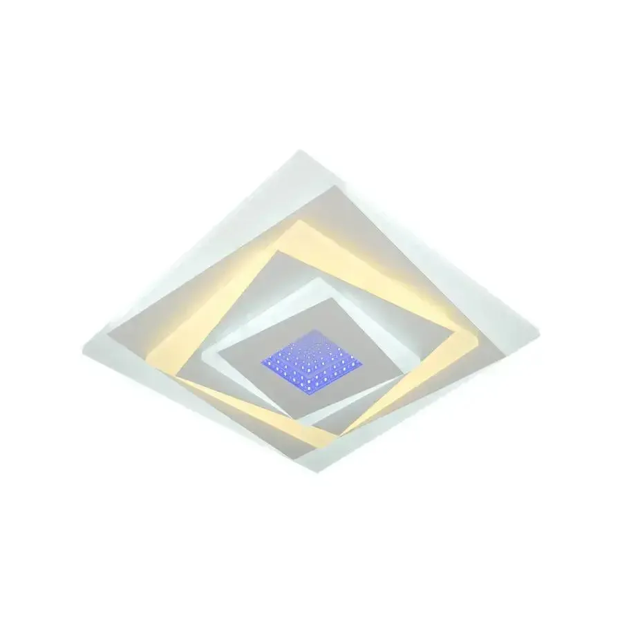 Alessandro Design Nivara RGB 3D lustra LED alba 40W
