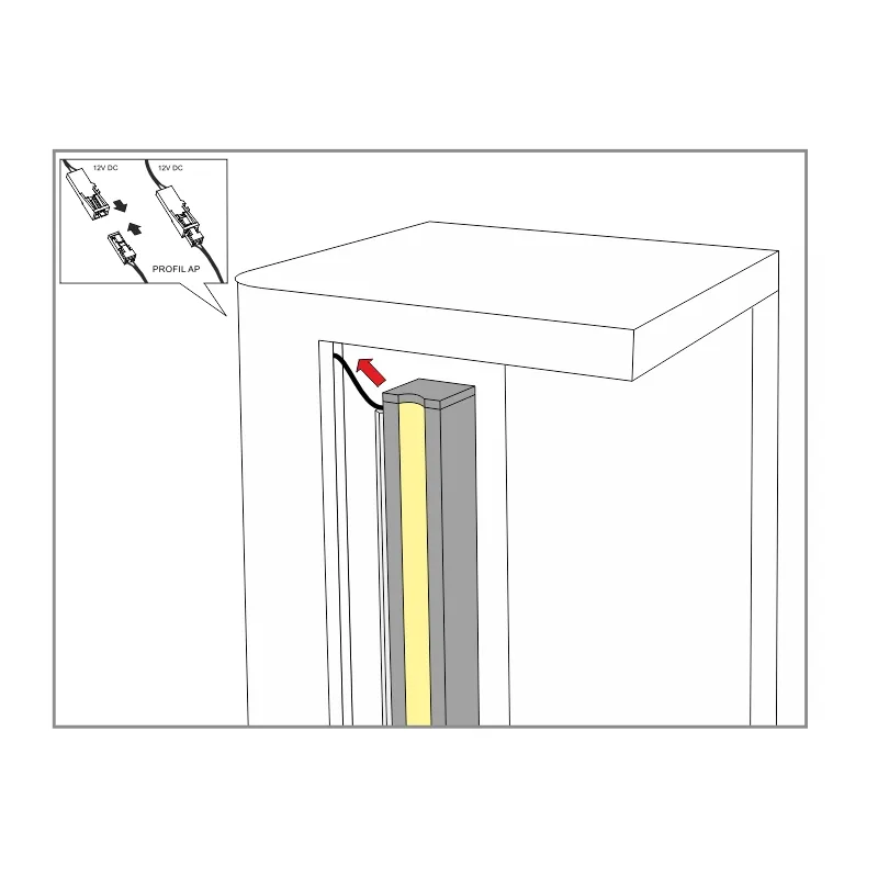 Furnika AP profil LED aluminiu pentru banda