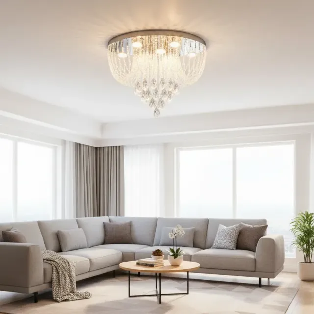 Mage Magno candelabru LED cristal 33W crom 60cm