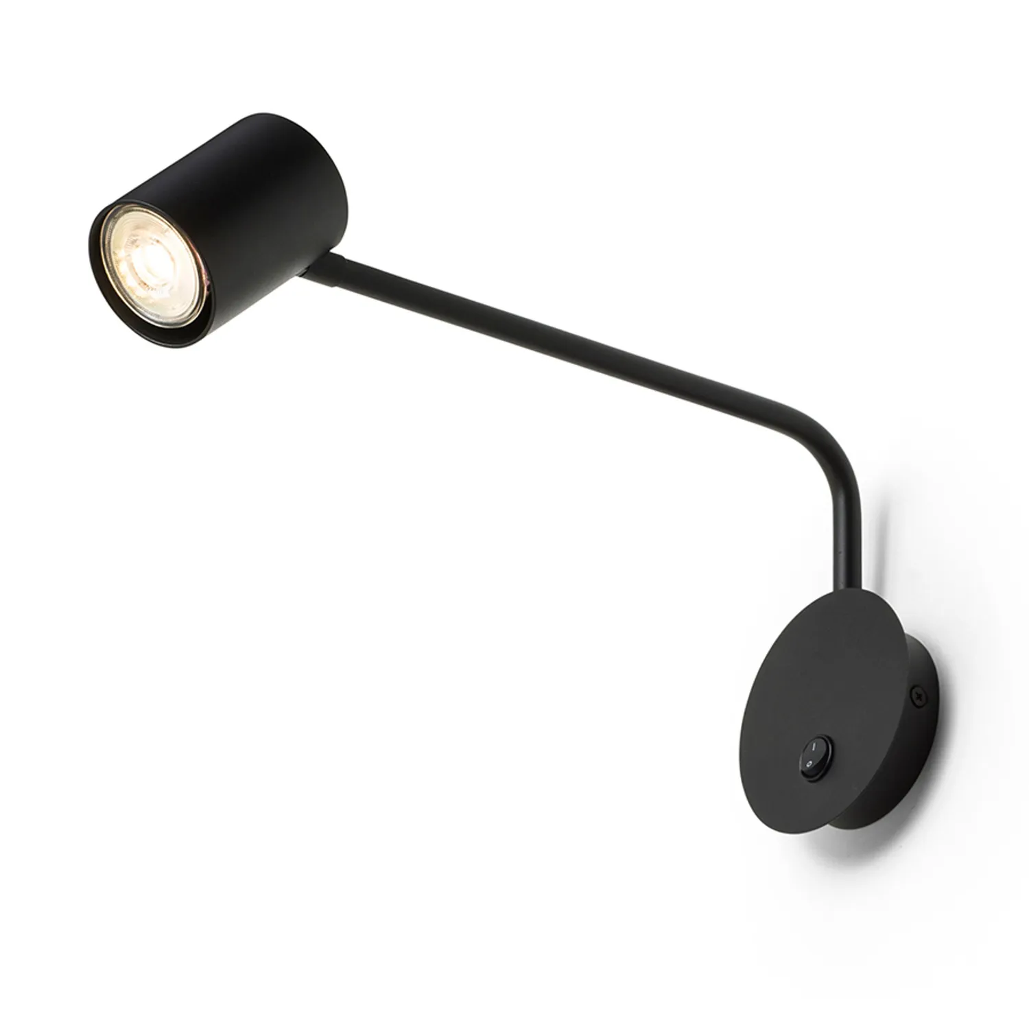 Rendl Light Studio Filip aplica perete negru GU10 orientabil