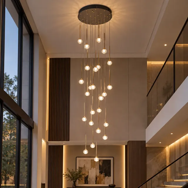 Alessandro Design Gondar lustra LED 100W aurie 60cm