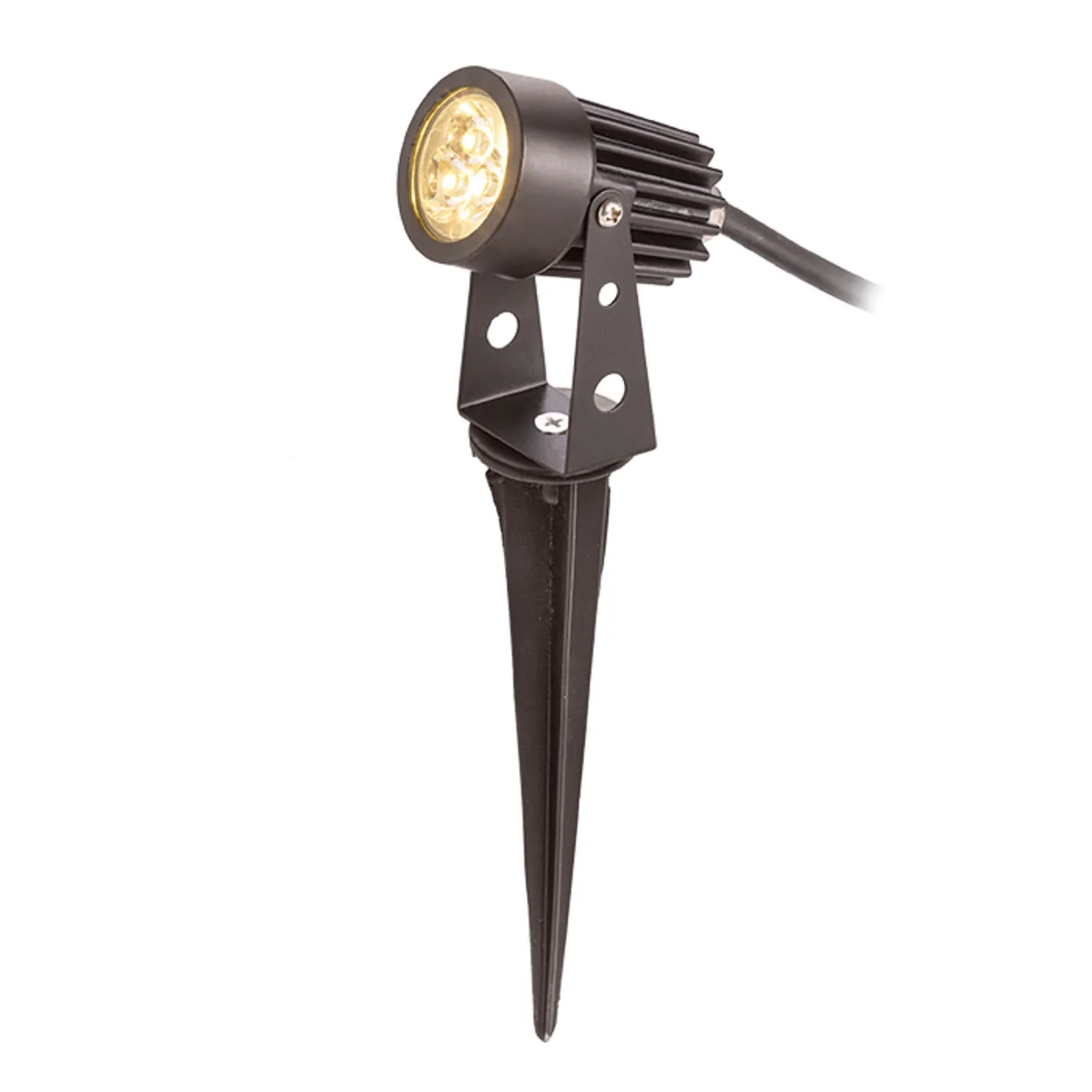 Rendl Gun proiector exterior LED negru cu tarus