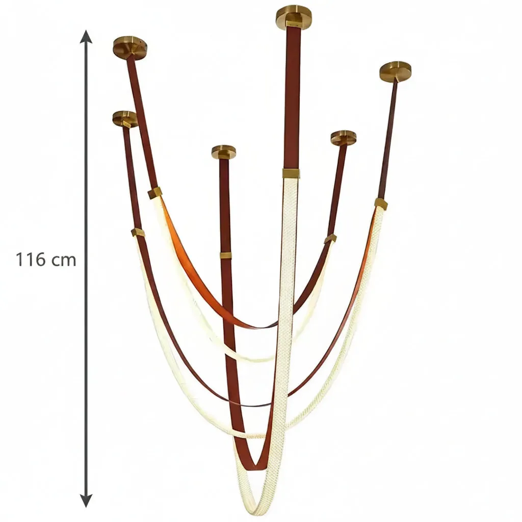 Alessandro Design Aria Largo candelabru LED 34W maro 4000K