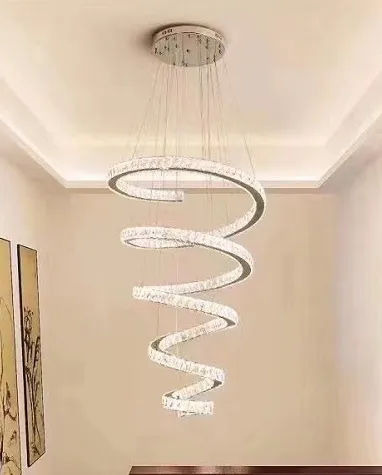 Alessandro Design TWIST lustra LED 80cm crom dimabila