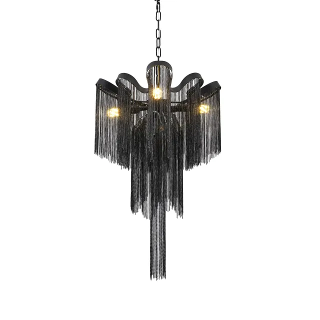 Alessandro Design Aurora candelabru 4xE14 negru 43cm