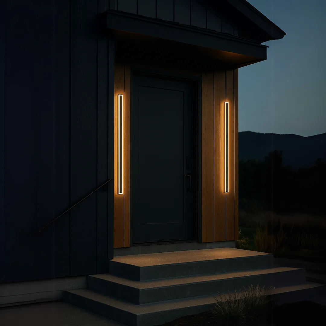 Alessandro Design Mack aplica LED exterior neagra 120cm 16W