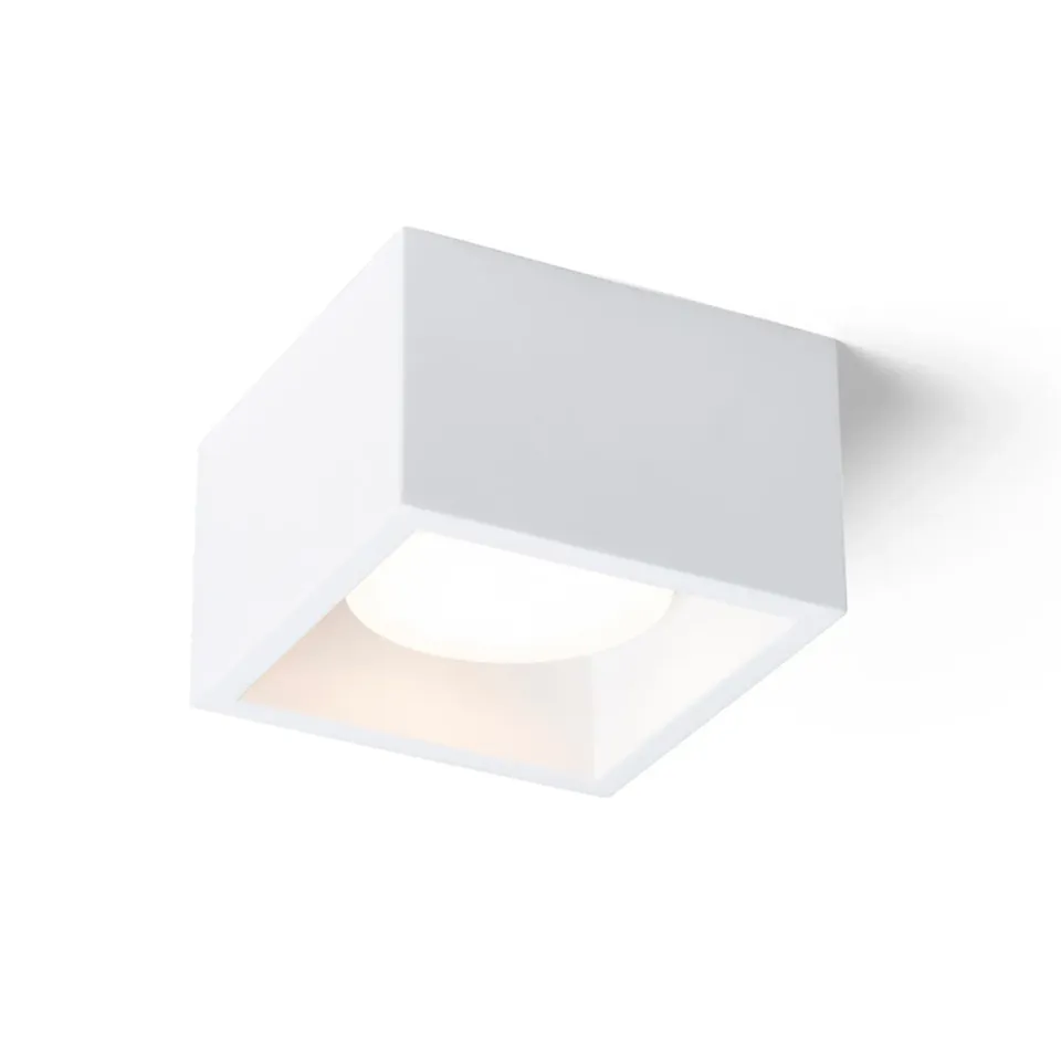 Rendl Light Studio Loka plafonieră gips pătrată vopsibilă GX53