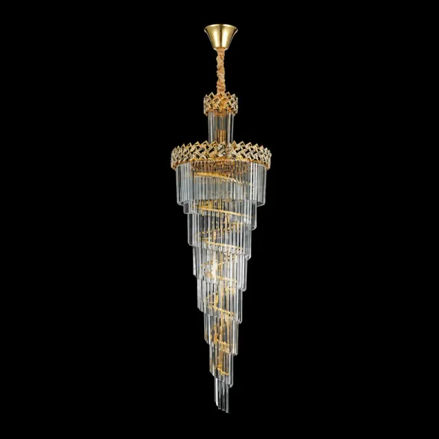 Alessandro Design Windsor Altiora 26xE14 candelabru cristal 60x180 cm auriu