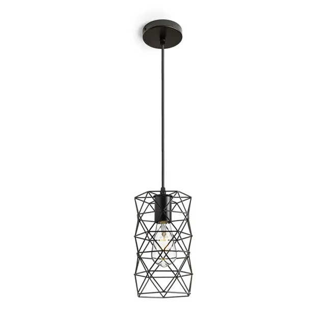 Rendl Ilusia pendul negru plasa metalica E27