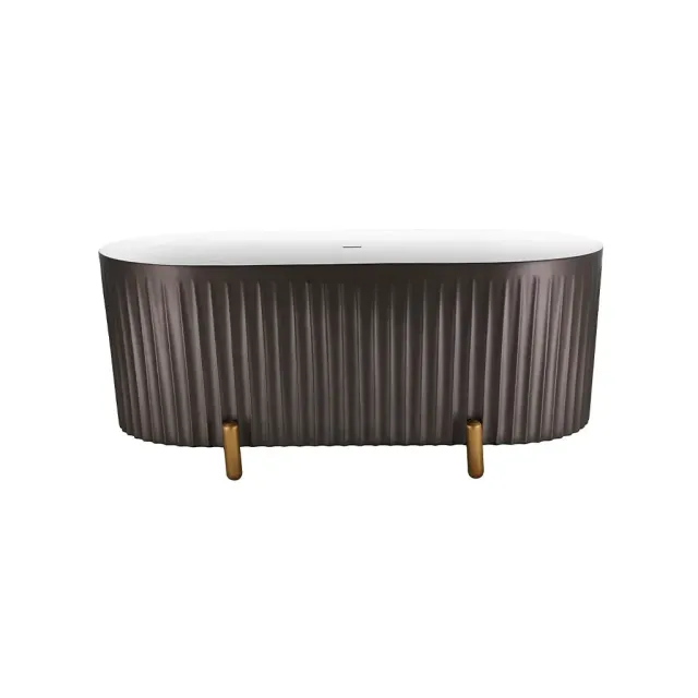 Alessandro Design cadă freestanding ovală 170 cm gri