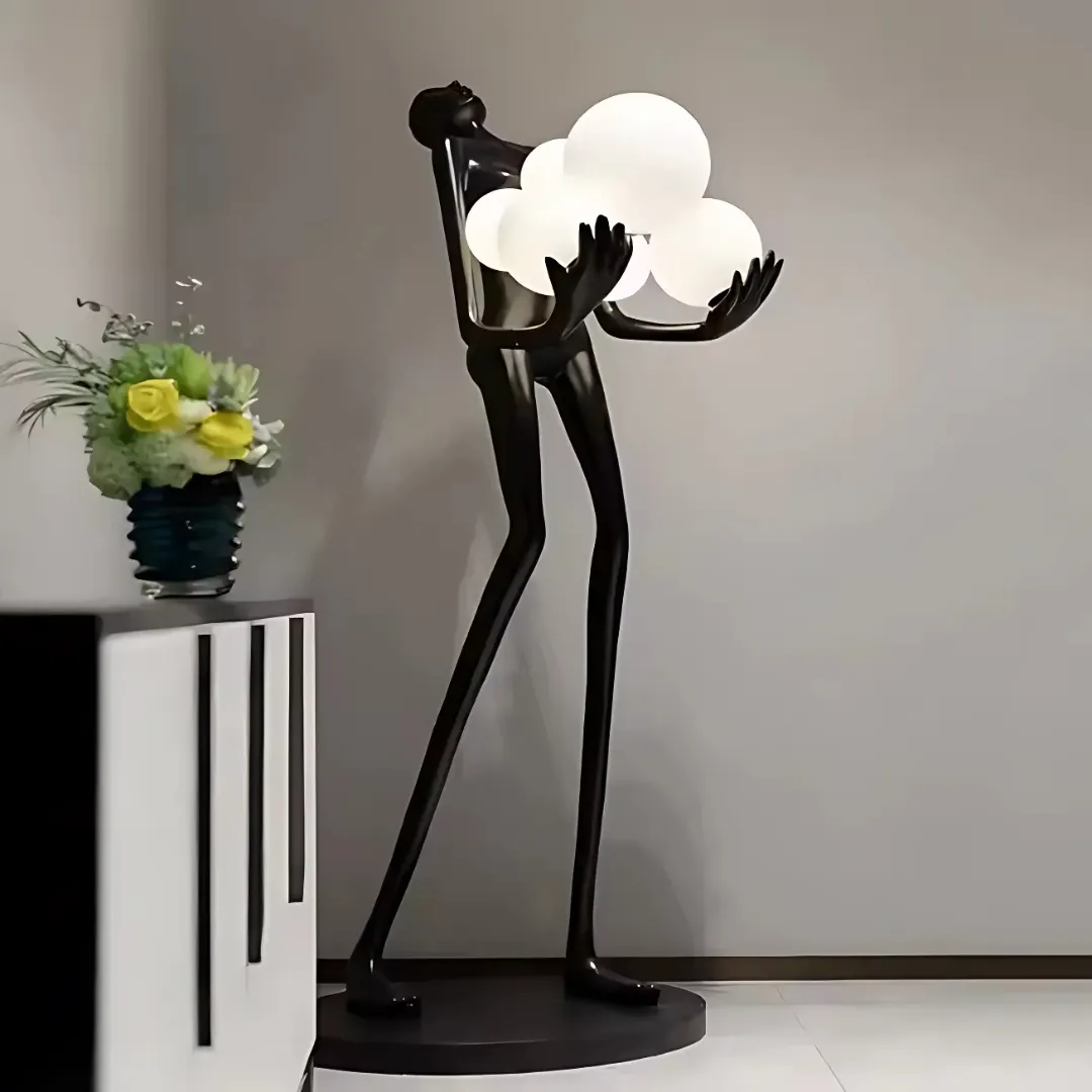 Alessandro Design Eleganza lampadar 6x G9 negru living