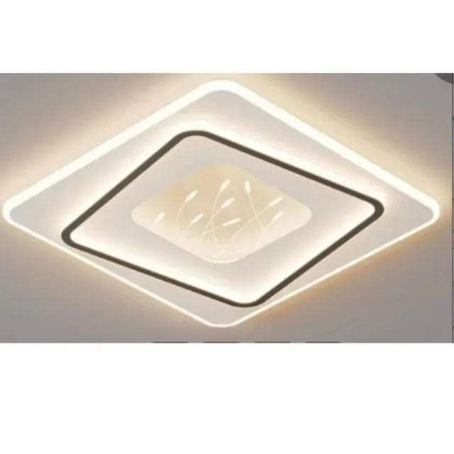 Alessandro Design Linea 125W lustra LED neagra patrata dimabila