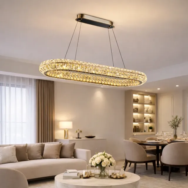 Alessandro Design LLC132/900X300GD lustra LED aurie 39W dimabila