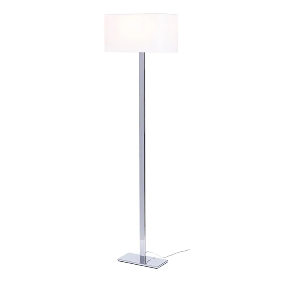Rendl Plaza lampadar alb crom textil