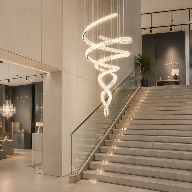 Alessandro Design Iron Man candelabru LED 60cm crom