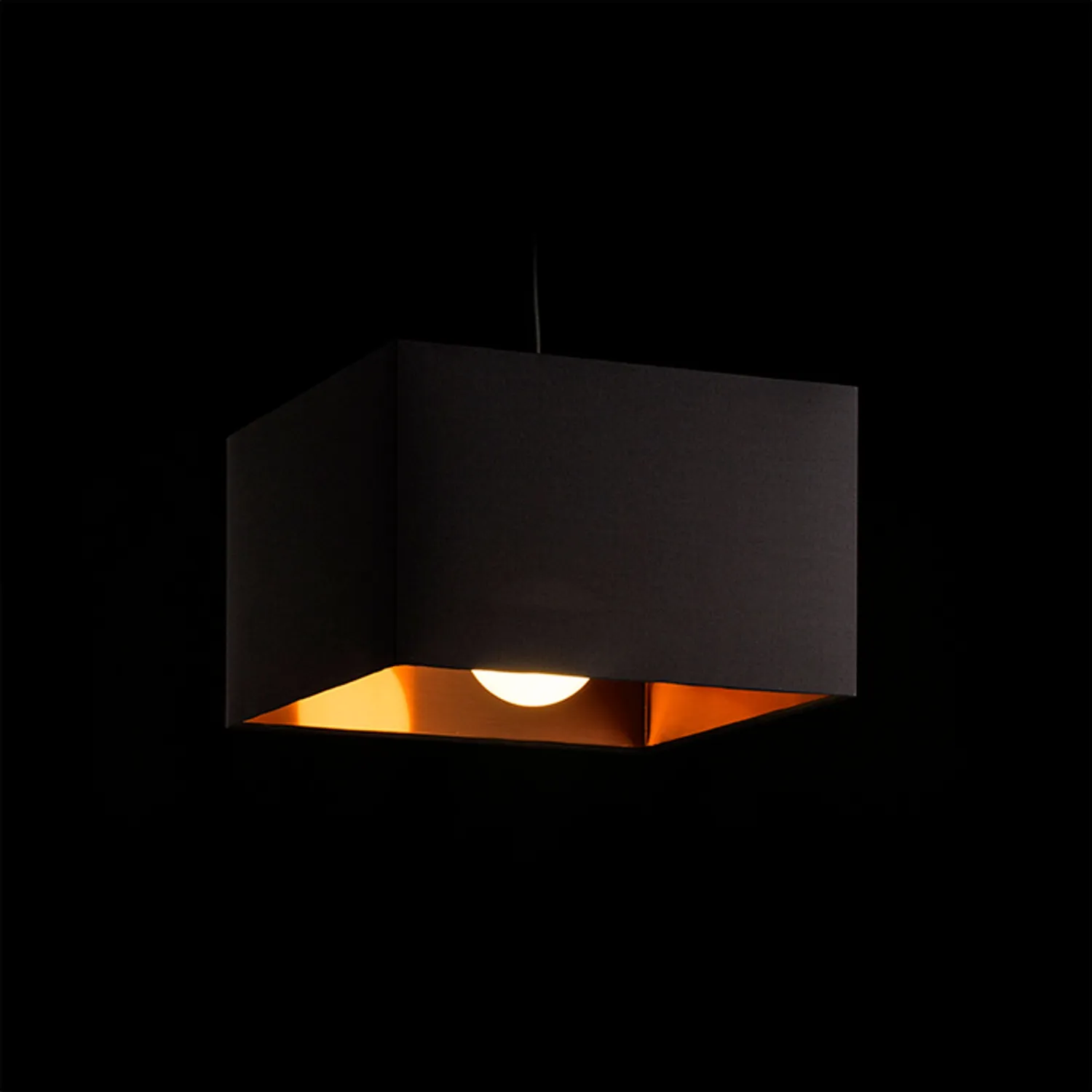 Rendl Tempo 30 abajur negru-cupru 30 cm