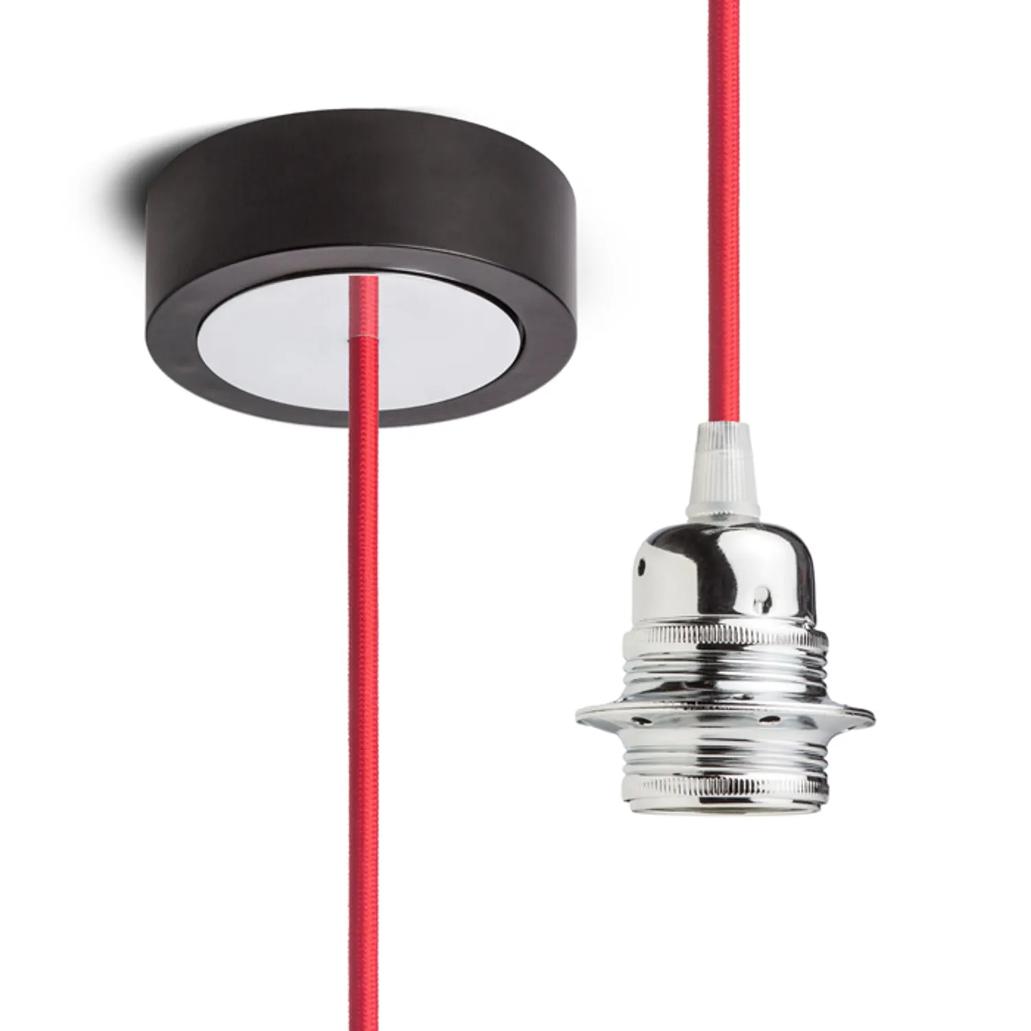 Rendl Light Studio Hex pendul negru E27 cu cablu textil