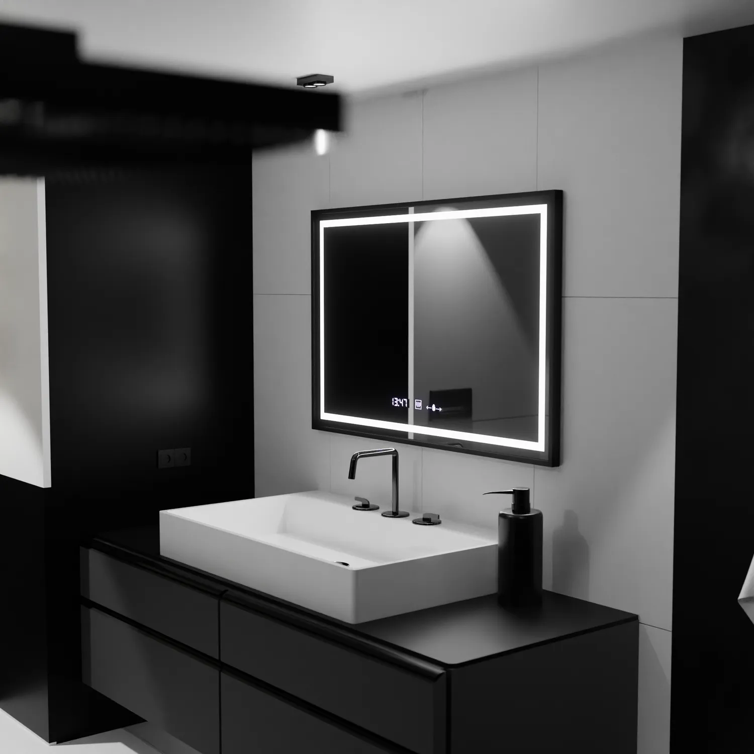 Alessandro Design Verite Majeste Noir Oglinda LED 120x80cm Dezaburire