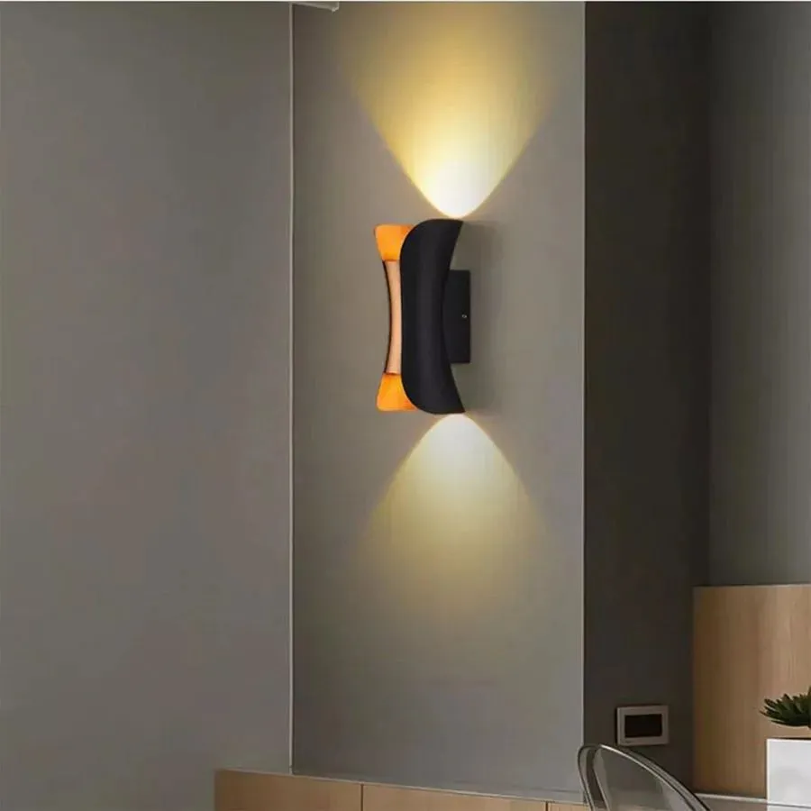 Alessandro Design Pauline 2 aplica exterior LED negru-auriu 10W