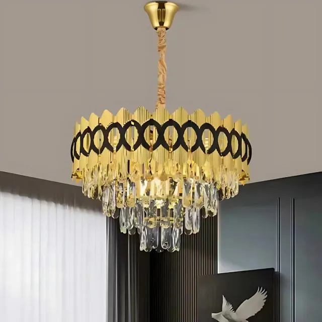 Alessandro Design Pierrefonds Petito candelabru 37,5cm auriu 3xE14