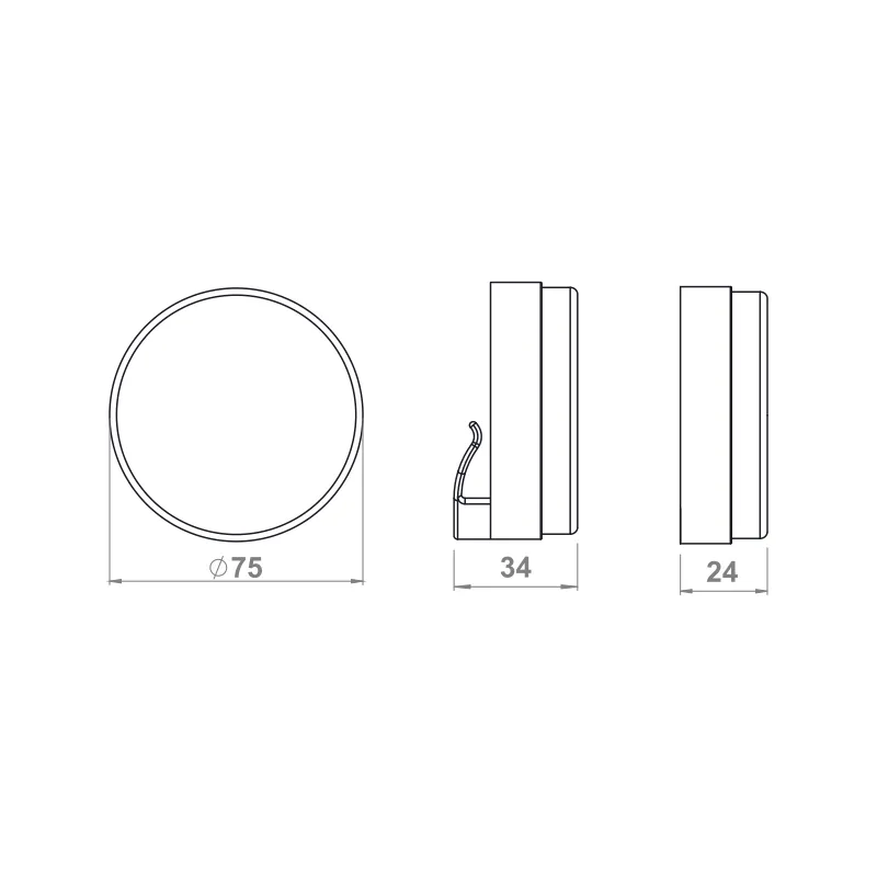 Furnika Pola M lampa LED mobilier argintiu consum redus