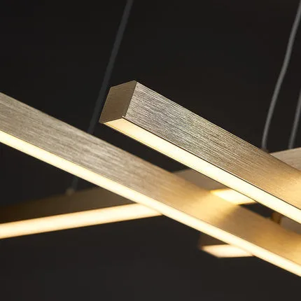 Alessandro Design GINEVRA lustră LED 63W aurie telecomandă