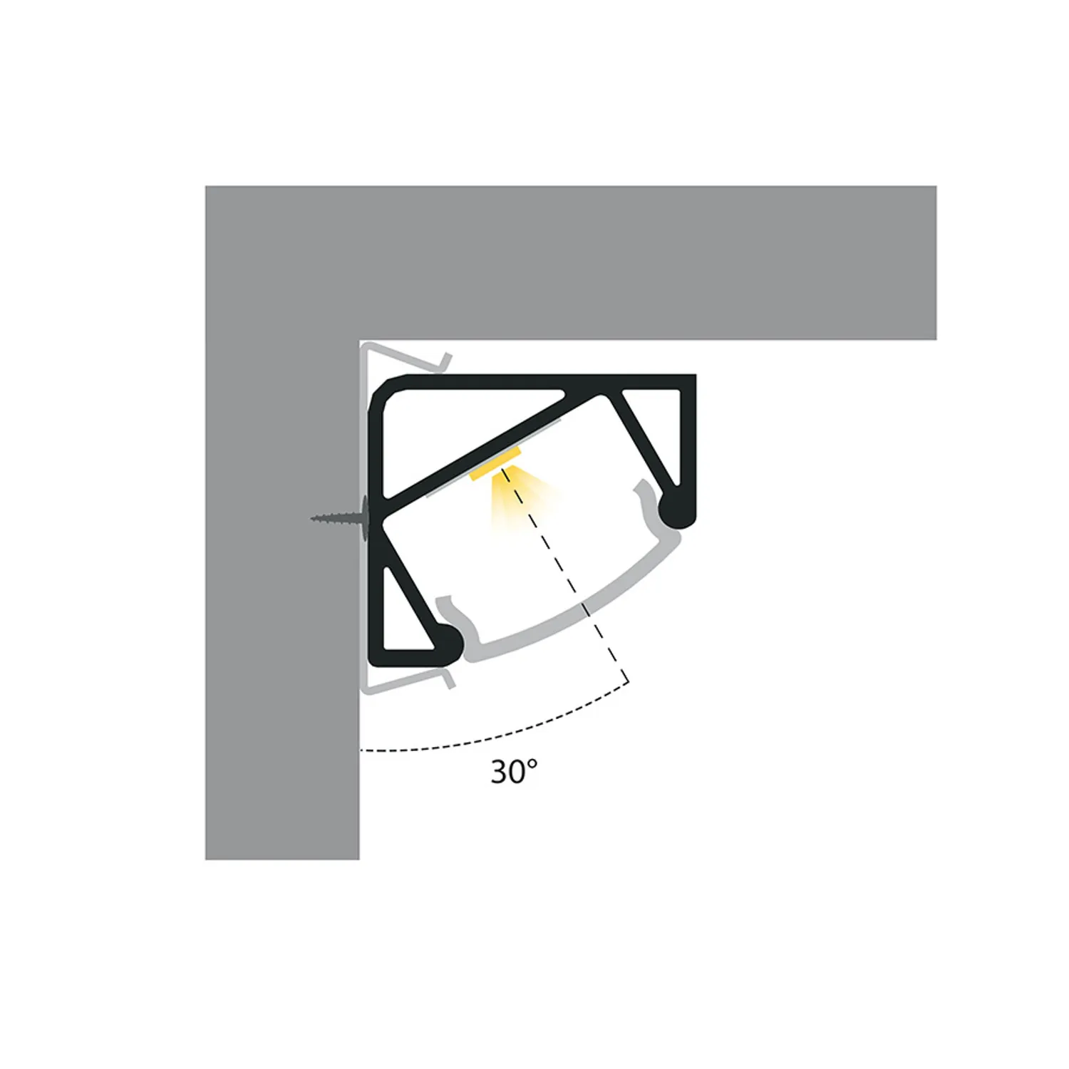 Rendl Profile I 30/60 profil aluminiu colt