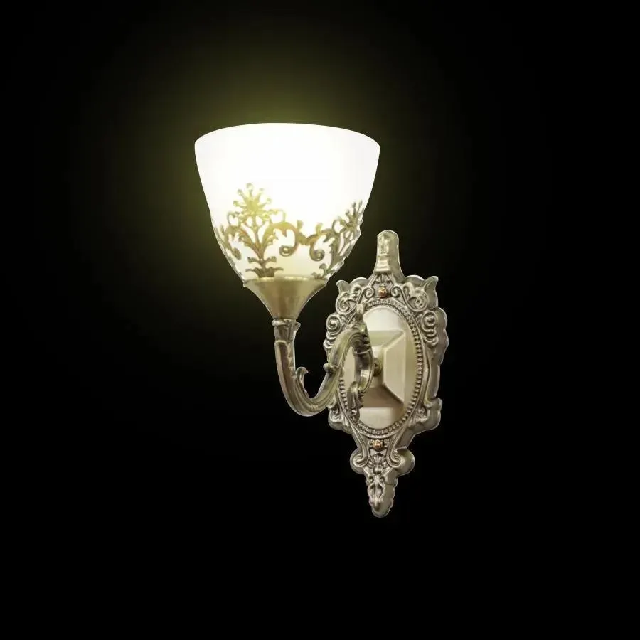 Alessandro Design Cottage aplica perete 1xE27 bronz