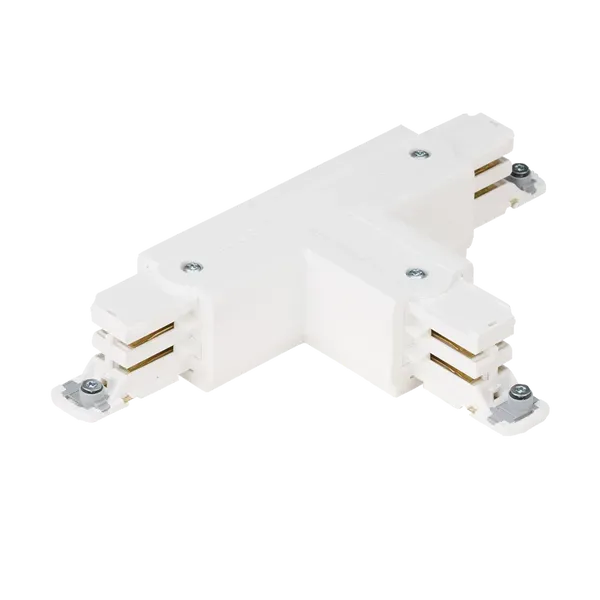 Aurora conector T stanga sina 3 circuite 16A alb