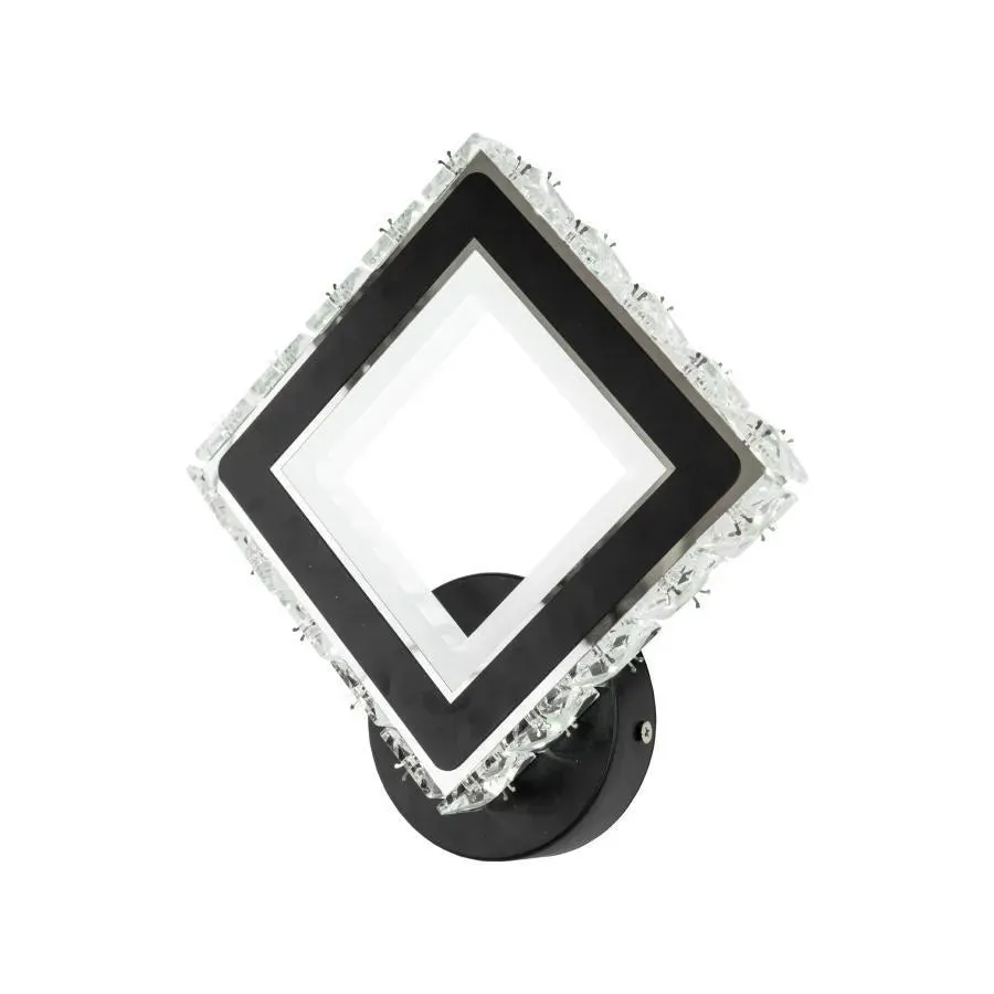 Alessandro Design Terrano aplica LED 24W neagra cu cristale