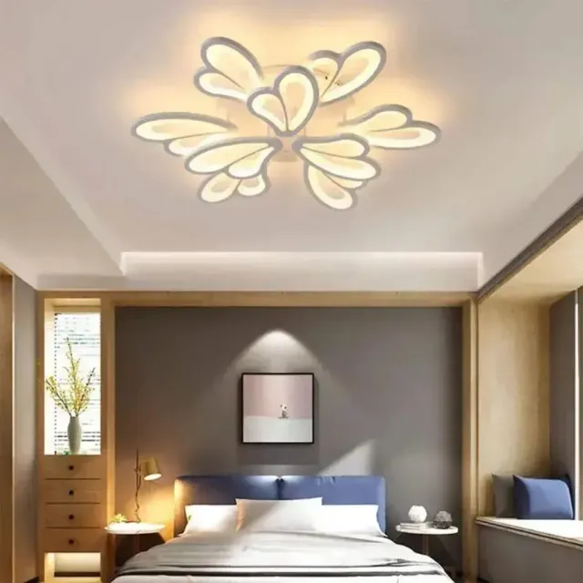 Alessandro Design BLOSSOM lustra LED 49W alba 9 petale