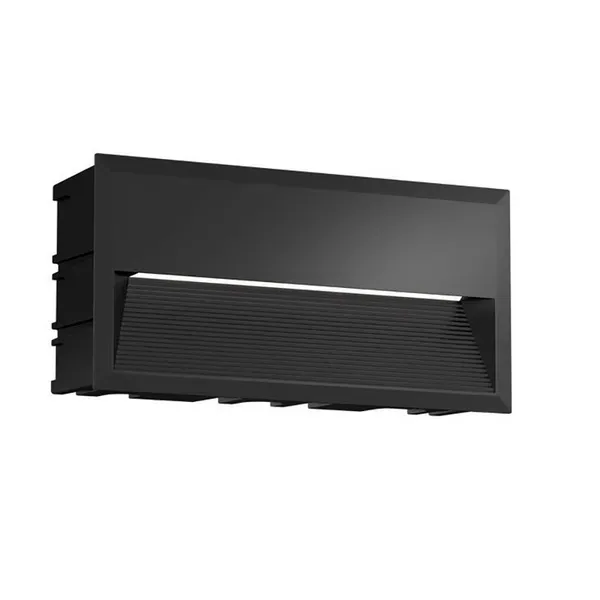 Aurora Zykos 10W aplica perete incastrata neagra 2900K