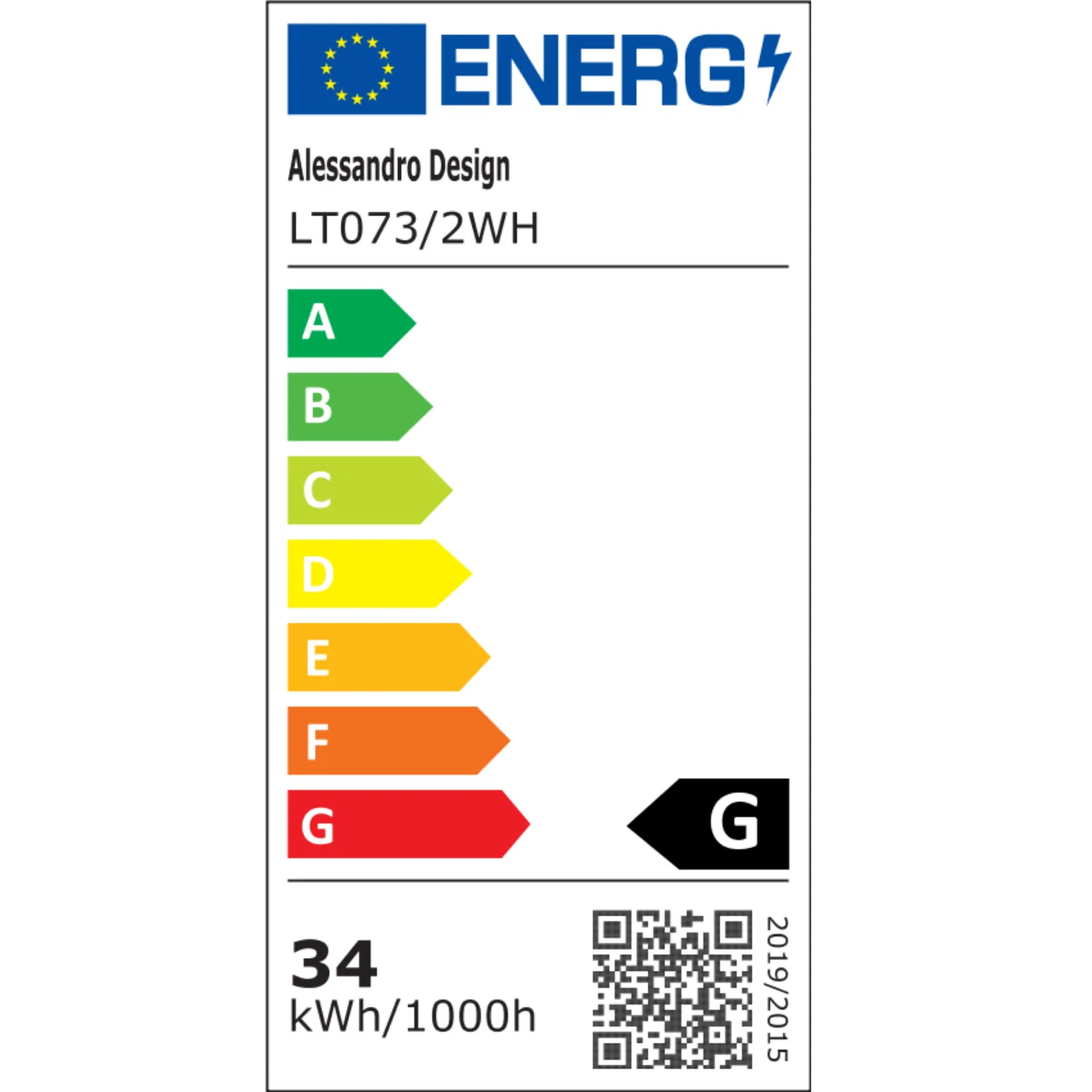 Alessandro Design Nova Rotonda 34W Lustra LED 2 Cercuri Alba