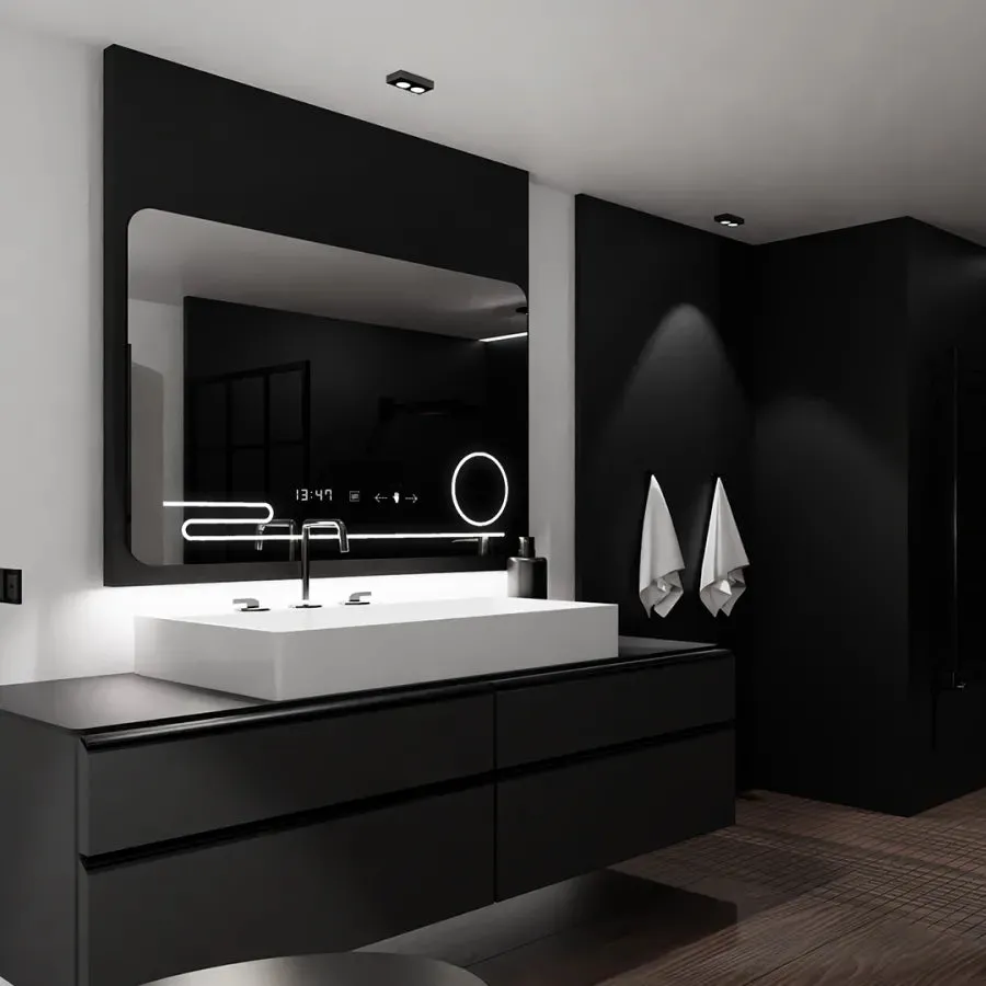 Alessandro Design Harmonie Marcello oglindă LED 120x80 cm dimabilă