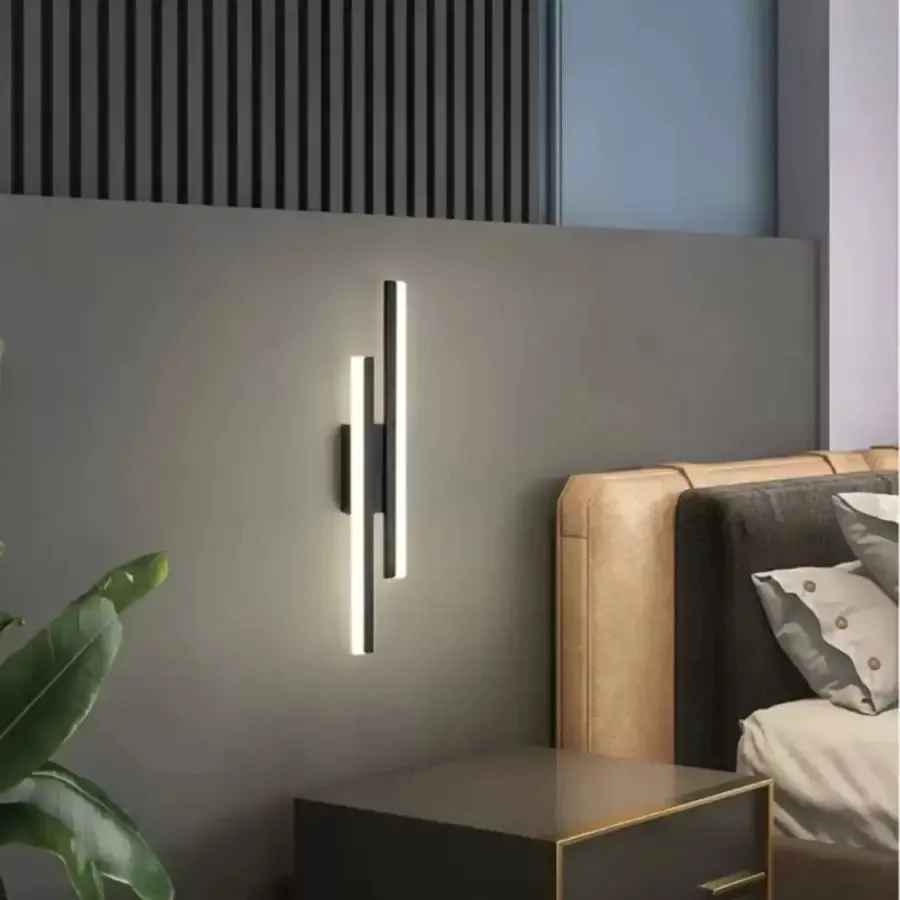 Alessandro Design Lyra aplica LED 18W negru alb acrilic