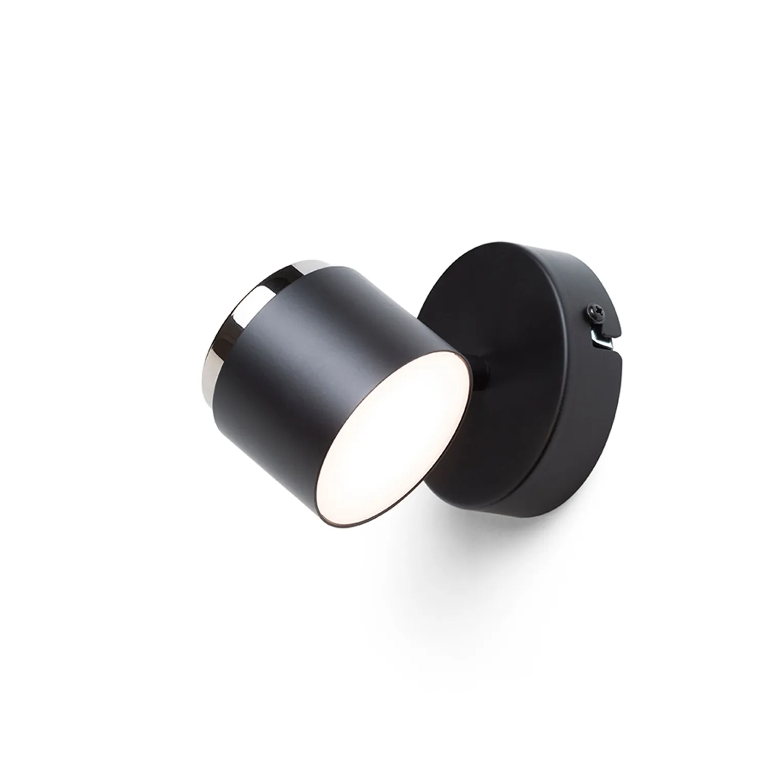 Rendl Nova I aplica LED perete negru crom 10W