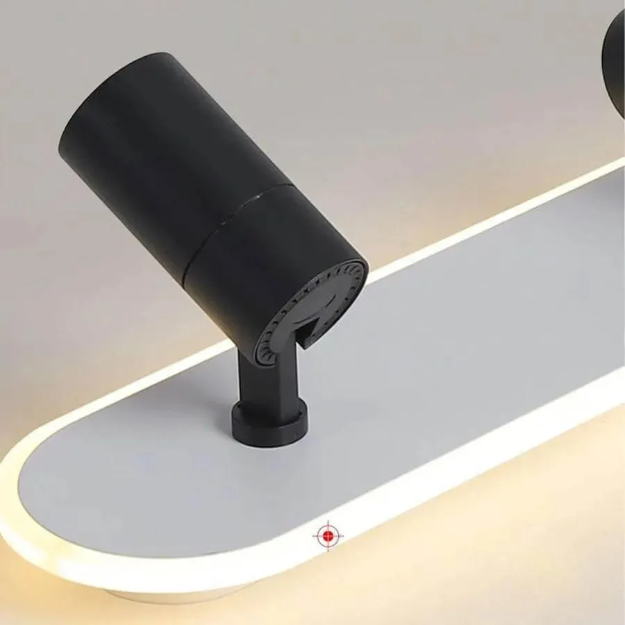 Alessandro Design Ruby lustra LED neagra 40W 60cm